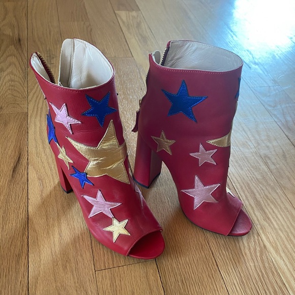 tommy hilfiger metallic star ankle boot - RARE - Picture 6 of 8